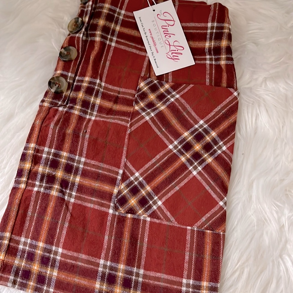 NWT plaid mini